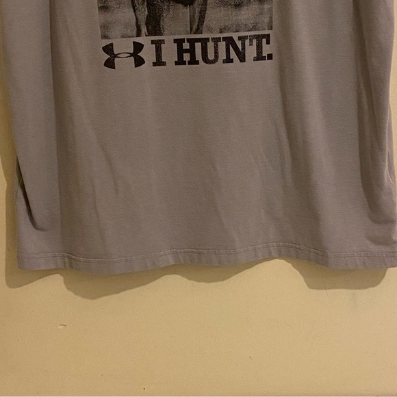 Under Armour Men’s “I Hunt” Gray Short Sleeve T Shirt Crew Neck Size L - Picture 6 of 10